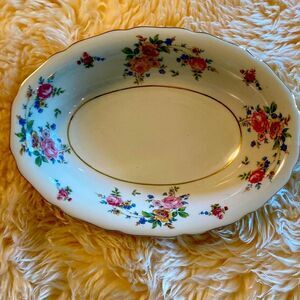 Thomas ivory oval bowl pattern is Bavaria, 10 1/2” 7 3/4 “ wide